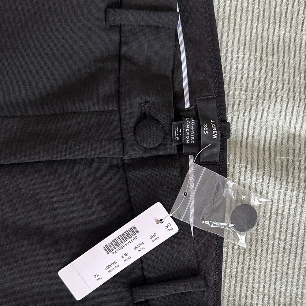 J.Crew Classic Black Trousers